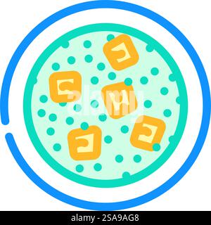 palak paneer indian cuisine color icon vector. palak paneer indian cuisine sign. isolated symbol illustration. palak paneer indian cuisine color icon vector illustration Stock Vector