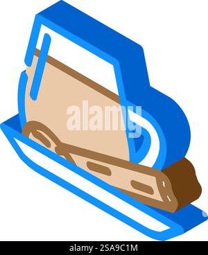 masala chai indian cuisine isometric icon vector. masala chai indian cuisine sign. isolated symbol illustration. masala chai indian cuisine isometric icon vector illustration Stock Vector
