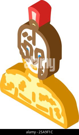 gladiator battle spartan roman isometric icon vector illustration Stock ...