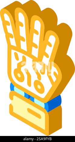 palm robot hand gesture isometric icon vector illustration Stock Vector ...