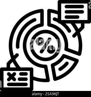 resource allocation business process line icon vector. resource allocation business process sign. isolated contour symbol black illustration. resource allocation business process line icon vector illustration Stock Vector