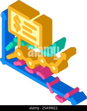 sales forecasting business process icon color illustration Stock Vector ...