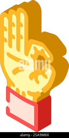 buddha hand gesture mudra isometric icon vector illustration Stock ...