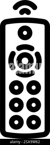 remote control label product caution color icon vector. remote control ...