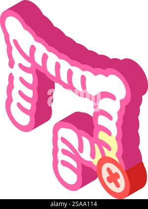 bowel resection surgery isometric icon vector illustration Stock Vector ...