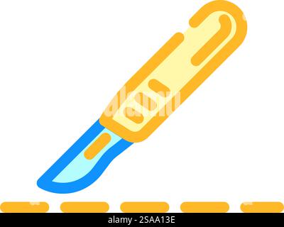 excision surgery color icon vector illustration Stock Vector Image ...