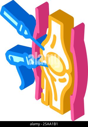 excision surgery isometric icon vector. excision surgery sign. isolated ...