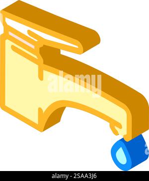 dripping faucet water saving icon doodle illustration Stock Vector ...