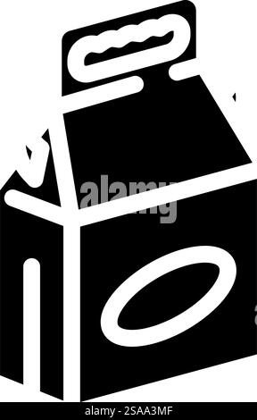 retail box cardboard packaging glyph icon vector illustration Stock ...