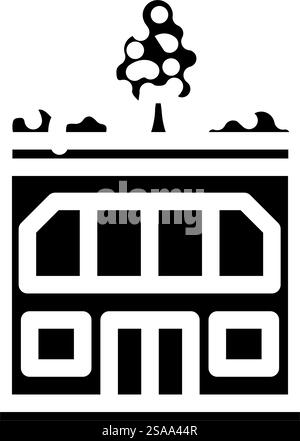 roof ventilation glyph icon vector illustration Stock Vector Image ...