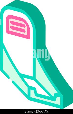 display box cardboard packaging isometric icon vector. display box cardboard packaging sign. isolated symbol illustration. display box cardboard packaging isometric icon vector illustration Stock Vector