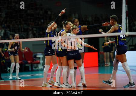 Players of (Eczacibasi Dynavit Istanbul) during quarter final of CEV ...