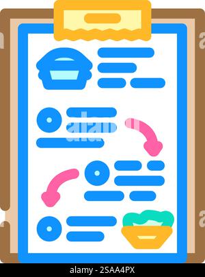 ayurvedic cooking ayurveda color icon vector. ayurvedic cooking ayurveda sign. isolated symbol illustration. ayurvedic cooking ayurveda color icon vector illustration Stock Vector