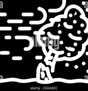 Strong Eye Pressure Vector Glyph Illustration Stock Vector Image & Art ...