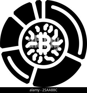 pool cryptocurrency mining glyph icon vector. pool cryptocurrency mining sign. isolated symbol illustration. pool cryptocurrency mining glyph icon vector illustration Stock Vector