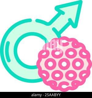 sexually transmitted infections icon vector outline illustration Stock ...