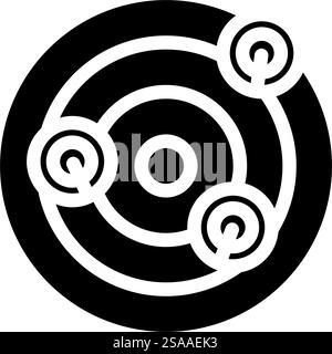 curling winter sport glyph icon vector. curling winter sport sign. isolated symbol illustration. curling winter sport glyph icon vector illustration Stock Vector