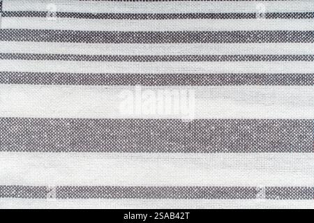 Background with white gray stripe fabric texture. A strict and laconic background with stripes of different widths. High quality photo Stock Photo