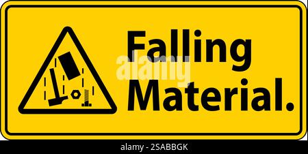 Caution Sign, Falling Material Stock Vector