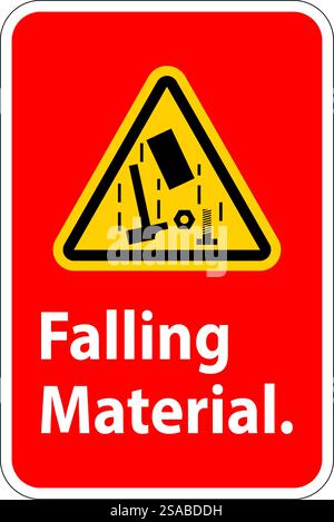 Caution Sign, Falling Material Stock Vector