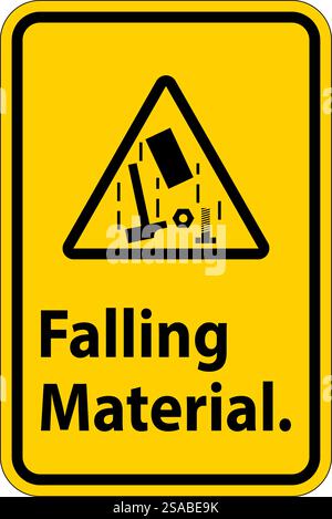 Caution Sign, Falling Material Stock Vector