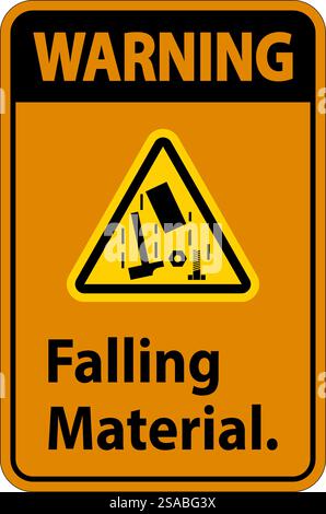 Warning Sign, Falling Material Stock Vector