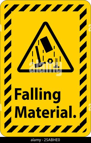 Caution Sign, Falling Material Stock Vector