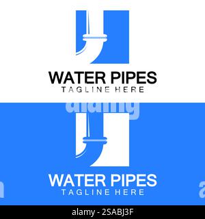 Water Pipes logo icon design template - Vector Stock Vector