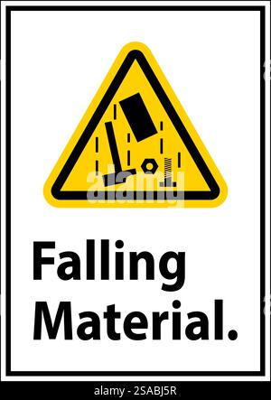 Caution Sign, Falling Material Stock Vector