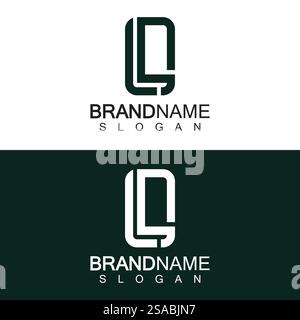 LS Letter Logo Design Template Vector in square shape Stock Vector