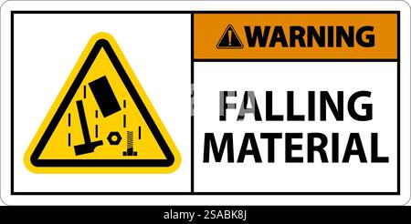 Warning Sign, Falling Material Stock Vector