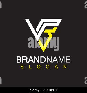 Alphabet Letters VB or BV logo design template Stock Vector