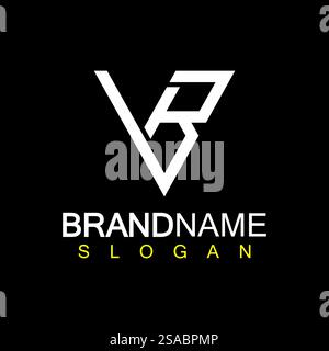 Alphabet Letters VB or BV logo design template Stock Vector