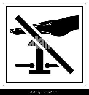 Hand Safety Sign with Restricted Access Stock Vector Image & Art - Alamy