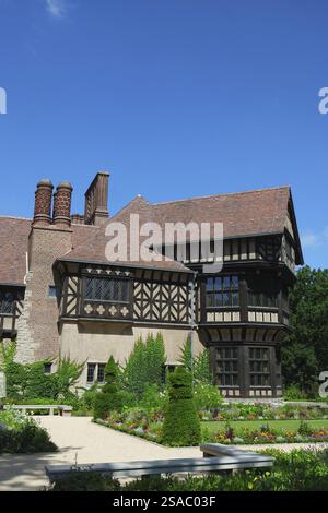 Half-timbered architecture, Cecilienhof Palace, Potsdam Stock Photo