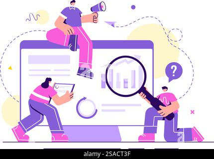 Life Coach Vector Illustration for Consultation, Education, Motivation, Mentoring Perspective and Self Coaching in Business Flat Cartoon Background Stock Vector