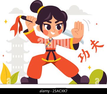 Chinese Translation: Kung Fu with People Demonstrating Chinese Martial ...