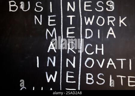 Business, internet, media, website. Working concept. Stock Photo