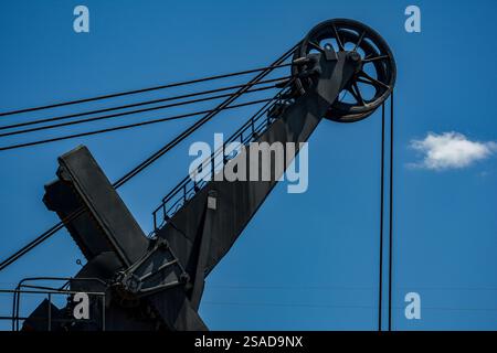 A giant excavator that uncovered the depths of Mina Emma in Puertollano
