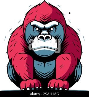 Gorilla vector illustration for t-shirt design Stock Vector Image & Art ...