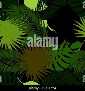 jungle camouflage pattern Stock Vector