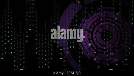 Image of scope scanning over binary coding Stock Photo