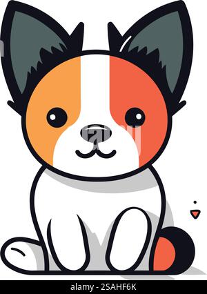 cute little dog pet mascot character Stock Vector Image & Art - Alamy