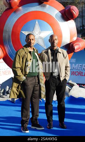 Anthony Mackie, left, Julius Onah and Danny Ramirez attend the special