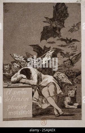 The Sleep of Reason Produces Monsters - by Francisco Goya, 1797 Stock Photo  - Alamy