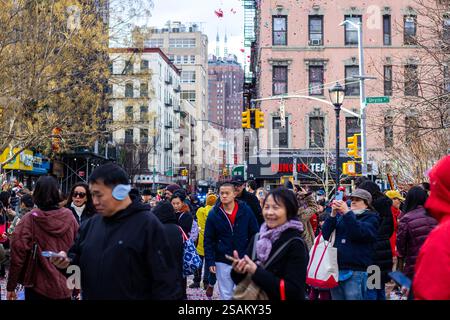 January 6, 2025, New York, New York, USA Broome Street snow. (Credit