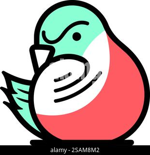 cute bird isolated icon Stock Vector Image & Art - Alamy