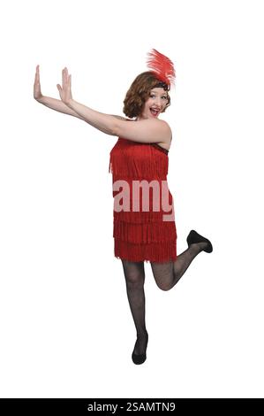 Woman dressed as a 1920s flapper girl Stock Photo - Alamy