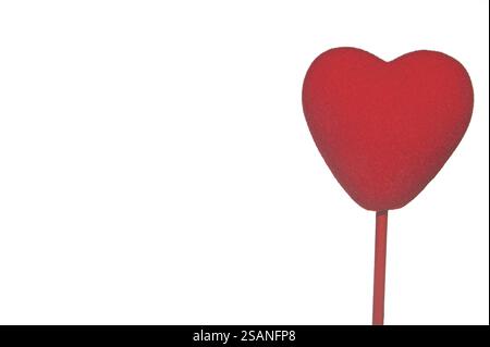 A close-up image of a red heart Stock Photo