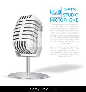 Vector 3d Realistic Vintage Retro Old White and Black Telephone Icon ...